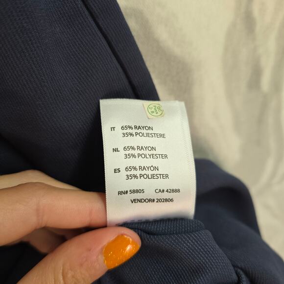 Oak Hill Men's Navy Blue Short Sleeve Button Up Big and Tall Size 3XL - Picture 8 of 10